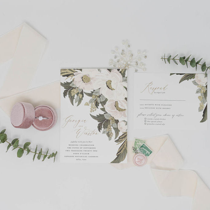 Dusty Rose Round Velvet Ring Box