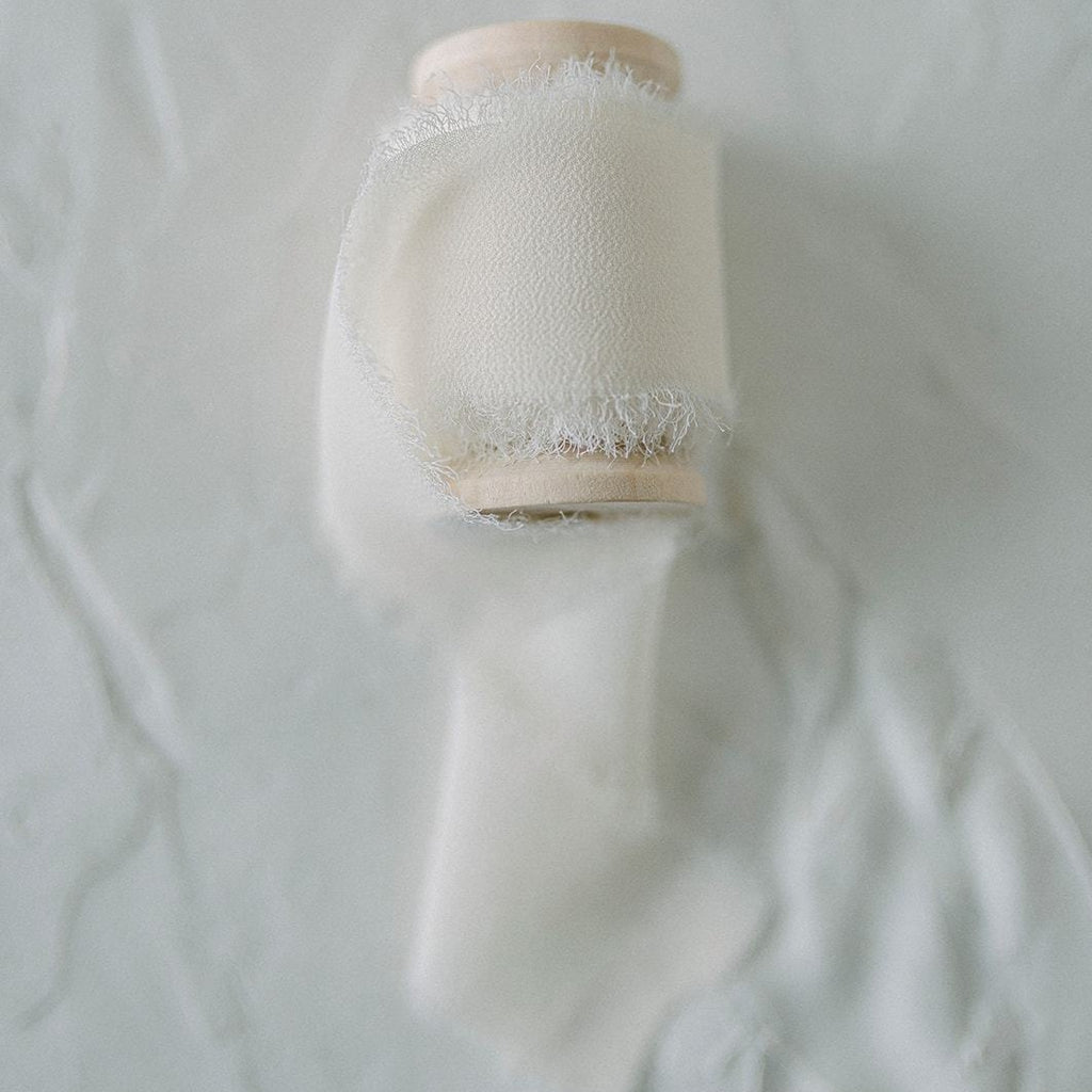 Ivory Silk Chiffon Styling Ribbon