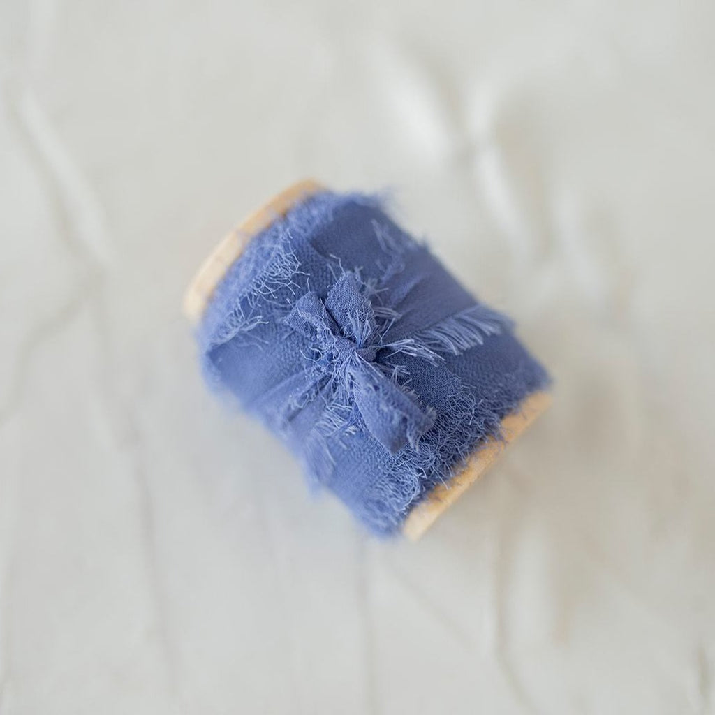 Dusty Blue Silk Chiffon Styling Ribbon