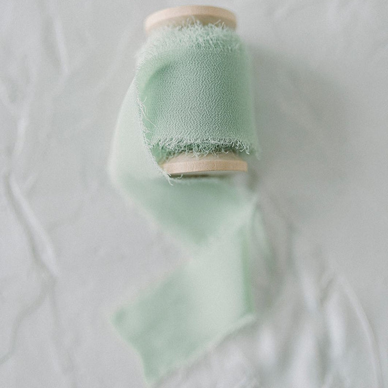 Mint Silk Styling Ribbon