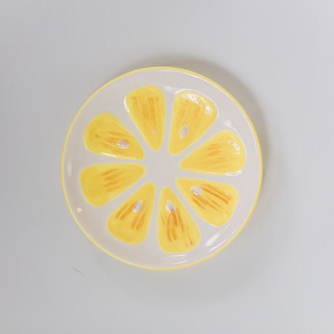 Yellow Citrus Ring Dish